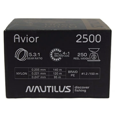 Катушка спиннинговая Nautilus Avior  (2500)1