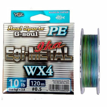 Плетеный шнур YGK G-Soul PE Egi-Metal  150м 5,9кг/0.148мм (Мультиколор) 