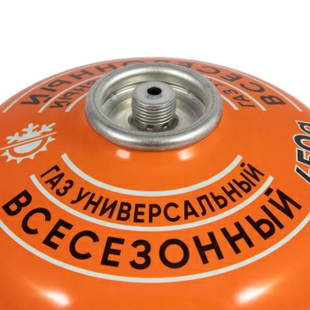 Газовый баллон (туристический) Следопыт всесезонный PF-FG-450 резьбовой