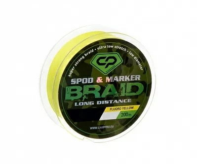 Плетеный шнур для спода и маркера Carp Pro Spod Braid  200м 20lb 0,16мм (Желтый) 