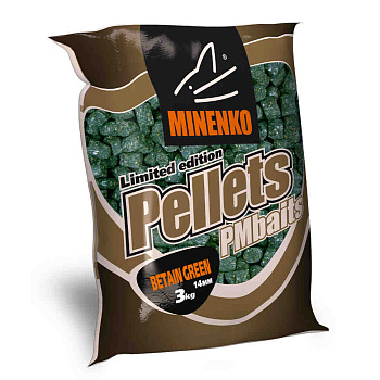 Пеллетс Minenko PMbaits Betaine Green 14мм 3 кг (Бетаин)   Зеленый
