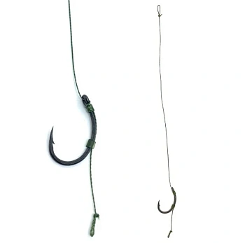 Поводок карповый с волосяной оснасткой Carp Hunter Krank Size 4   Мягкий  17см