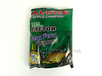 Прикормка фидерная Dunaev MS FACTOR Bream River Black 1 кг (Лещ Река Черный) 