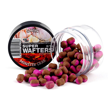 Бойлы нейтральные GBS Baits wafters  Garlic - Monster Crab 8/10мм 67 г (Чеснок - Монстр-Краб) 