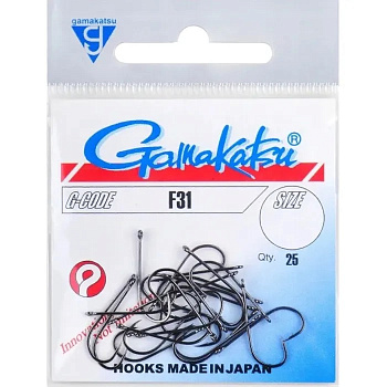 Крючки с колечком Gamakatsu F31 Size 14  