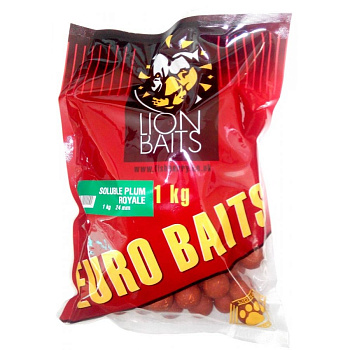 Бойлы пылящие Lion Baits Euro Baits Plum Royale 24мм 1 кг (Королевская слива) 