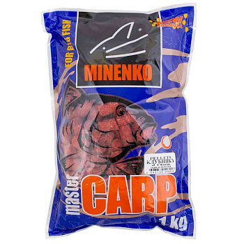 Пеллетс Minenko Master Carp Strawberry 14мм 1 кг (Клубника)   Красный