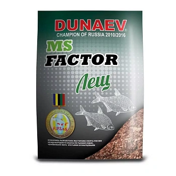 Прикормка фидерная Dunaev MS FACTOR Bream 1 кг (Лещ) 
