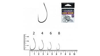 Крючки EastShark NEW Vasakura KURV SHANK № 4 Тефлон 