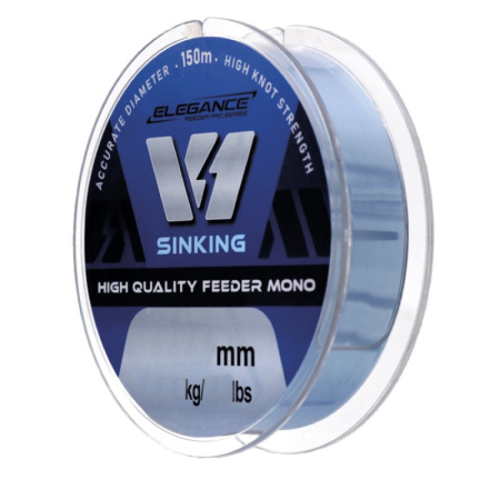 Монофильная леска Elegance Feeder V1  150м 3,27кг0,18мм (синяя)