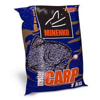Пеллетс Minenko Master Carp Fish meal 5мм 1 кг (Рыбная мука)   Темный