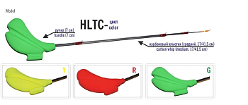 Удилище зимнее (блеснилка) Bravo Fishing HLTC-2-G хлыст 26.5/39.5см  телескопическое