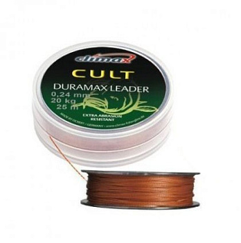 Плетеный шок лидер Climax CULT Duramax Leader  20м /0,24мм (Коричневый) 