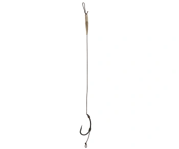 Крючок с поводком Carp Pro Sinking Braid Curved Shank Size 8 Тефлон  Быстротонущий 30Lb 15см