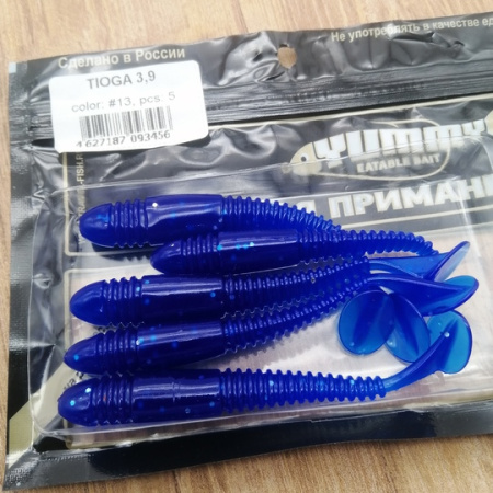 Силиконовая приманка Виброхвост YUMMY Baits Tioga 3.9in(100мм) съедобная (color 013)