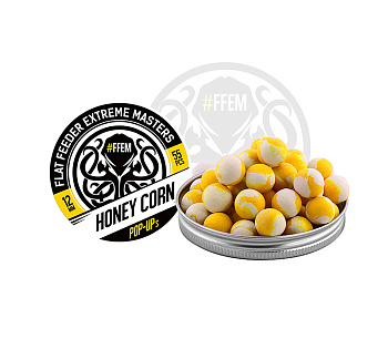 Бойлы плавающие FFEM Baits   Honey Corn 12мм 40 г (Медовая кукуруза) 