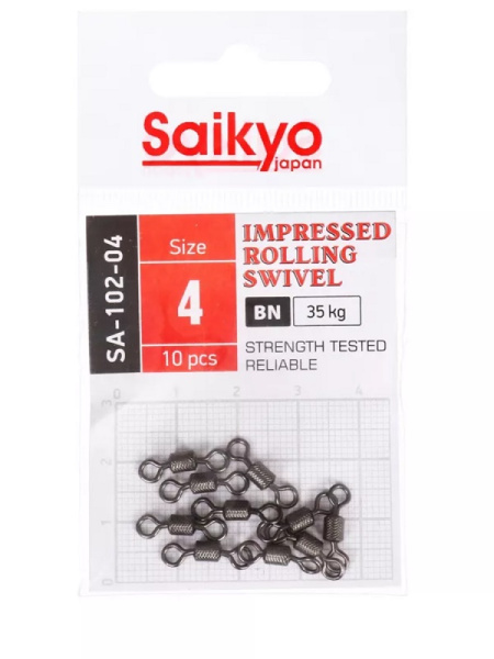 Вертлюг Saikyo Size4 (35кг) , 10шт