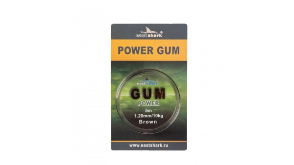 Резина для фидерной оснастки EastShark Power Gum  10м  0,6мм (Brown) — копия