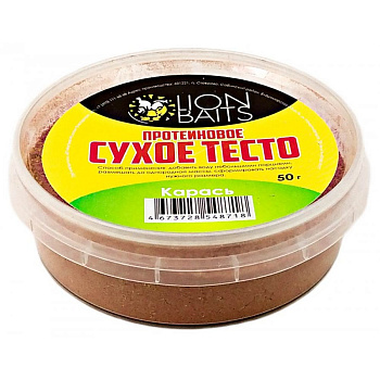 Сухое тесто протеиновое Lion Baits Карась