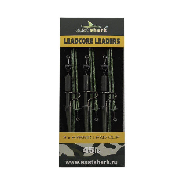 Готовый монтаж  EastShark Leadcore Leaders  45lb №3 3шт