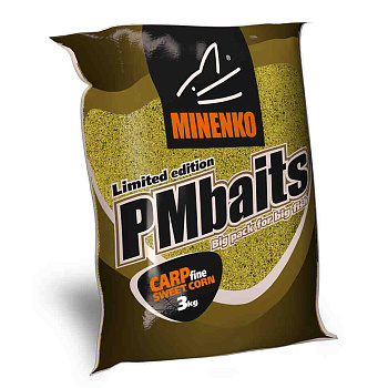 Прикормка сыпучая Minenko PMBaits Sweet corn 3 кг (Кукуруза) fine