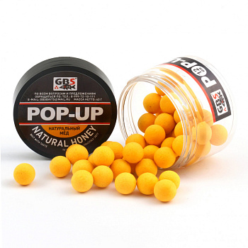 Бойлы плавающие GBS Baits   Natural Honey 12мм 50 г (Натуральный мёд) 