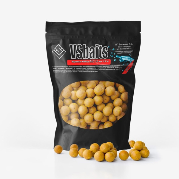 Бойлы тонущие VS Baits MC - 20мм 1,5 кг (MILKY CHARM) 