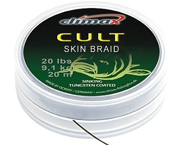 Повод. мат. в оболочке Climax CULT Skin Braid New  20м 30lb/ (Black Silt) 