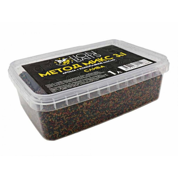 Метод микс 3 в 1 Lion Baits  Plum 0,5 кг (Слива)