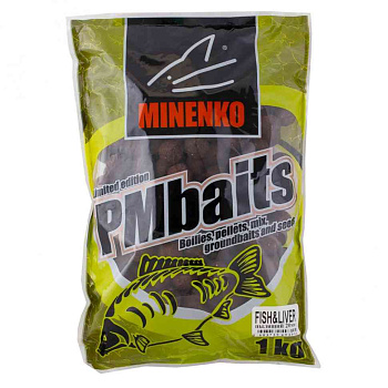 Бойлы пылящие Minenko PMbaits Fish&liver 20мм 1 кг (Рыба и печень) 