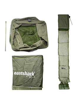 Садок квадратный прорезиненый капрон в чехле EastShark QGB 5040306  50х40х300см 