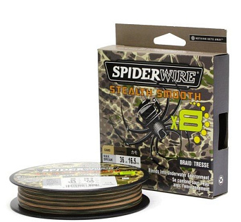 Плетеный шнур SpiderWire Stealth Smooth 8 Camo  150м 38,1кг/0,33мм (Камуфляжная) 
