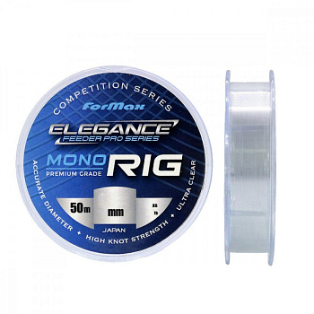 Поводочная леска Elegance Feeder Mono Rig  50м 1,13кг/0,108мм (Прозрачный) 