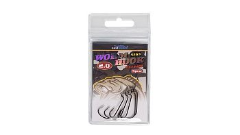 Крючок офсетный EastShark 5163 Size 2.0 Никель 5шт