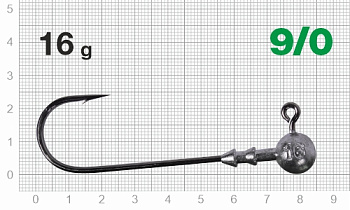 Джиг-головка Long Power NLP-1110  Nautilus Size 9/0 16гр 2 шт. (Серый) Не разборная