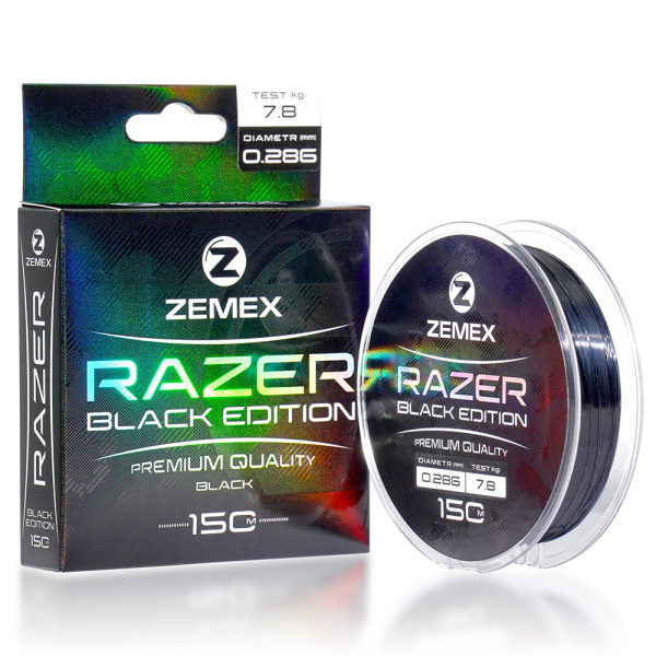 Монофильная леска ZEMEX RAZER BLACK EDITION 150 m_1
