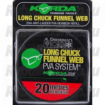 ПВА сетка Korda PVA Long Chuck Funnel Web  14мм 20м   