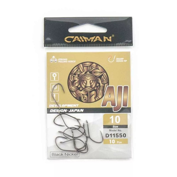 Крючки с колечком Caiman AJi Size 10