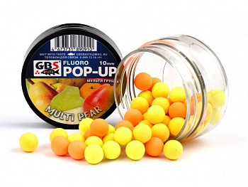 Бойлы плавающие GBS Baits   Multi Pear 12мм 50 г (Мульти груша (3 цвета)) 