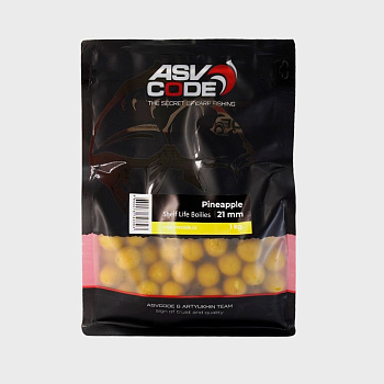 Бойлы тонущие ASV-Code  Pineapple 21мм 1 кг (Ананас) 