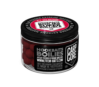 Бойлы пылящие FFEM Baits насадочные Super Soluble Boilies R1 13мм 100 г (Красное облако) 