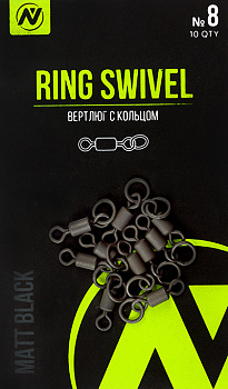Вертлюг с кольцом VN Tackle Ring Swivel sz8, 10шт