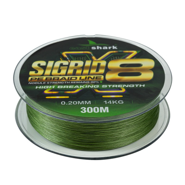 Шнур 300м EastShark SIGRID X8 0,35мм зеленый