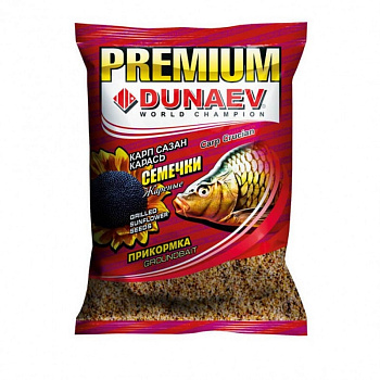 Прикормка фидерная Dunaev Premium Carp-Sazan 1 кг (Карп-Сазан Жар. семечка) 