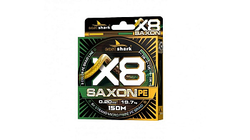 Плетеный шнур EastShark Saxon PE X8  150м 8,0кг/0,08мм (3color) 