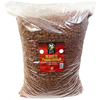 Пеллетс Lion Baits  Halibut 10мм 15 кг (Палтус)   Красный
