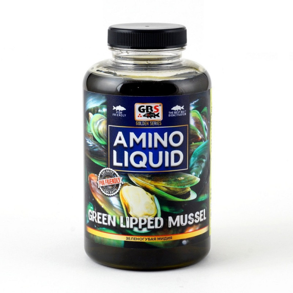 Жидкое питание GBS Baits Amino Liquid Green Lipped Mussel 500 мл (Зеленогубая мидия )