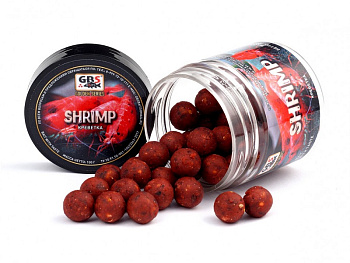 Бойлы тонущие GBS Baits Насадочные Shrimp  15мм 132 г (Креветка) 