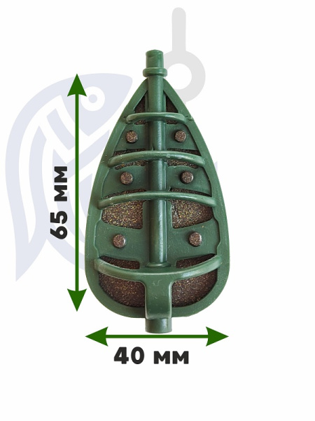 Набор неоснащенных кормушек Вектор 6 шт без пресс формы Tackle Fish Flat Method  60г