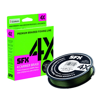 Плетеный шнур Sufix SFX 4X  135м 28,2кг/0,37мм (Зеленый) 